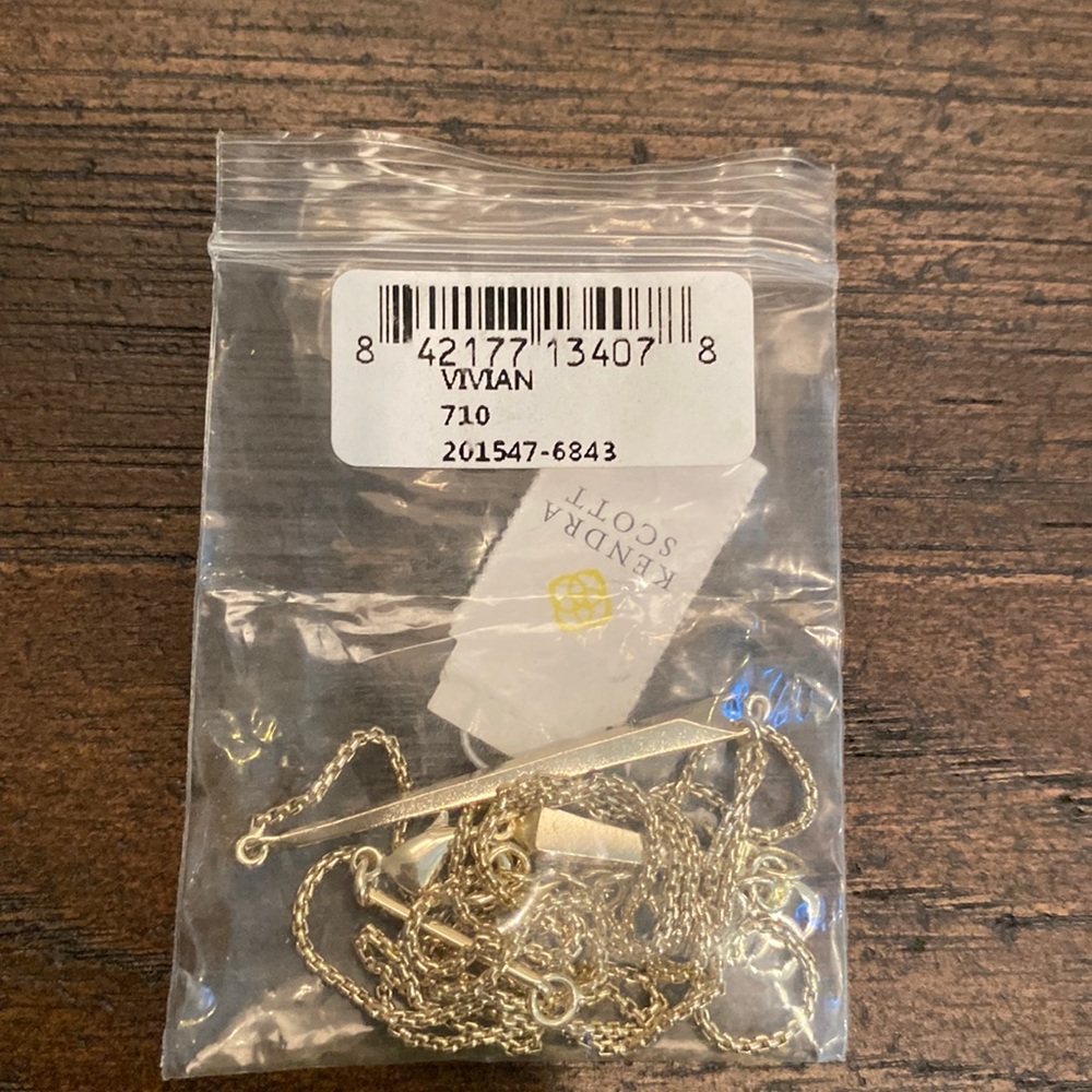 Kendra Scott NWT Vivian Necklace In Silver